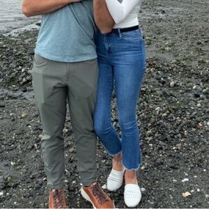 Free People Flare Jeans in Denim Blue